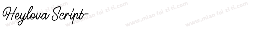 Heylova Script字体转换